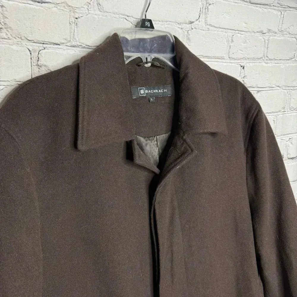 Bachrach Women’s Brown Wool Coat size Large - Picture 2 of 14